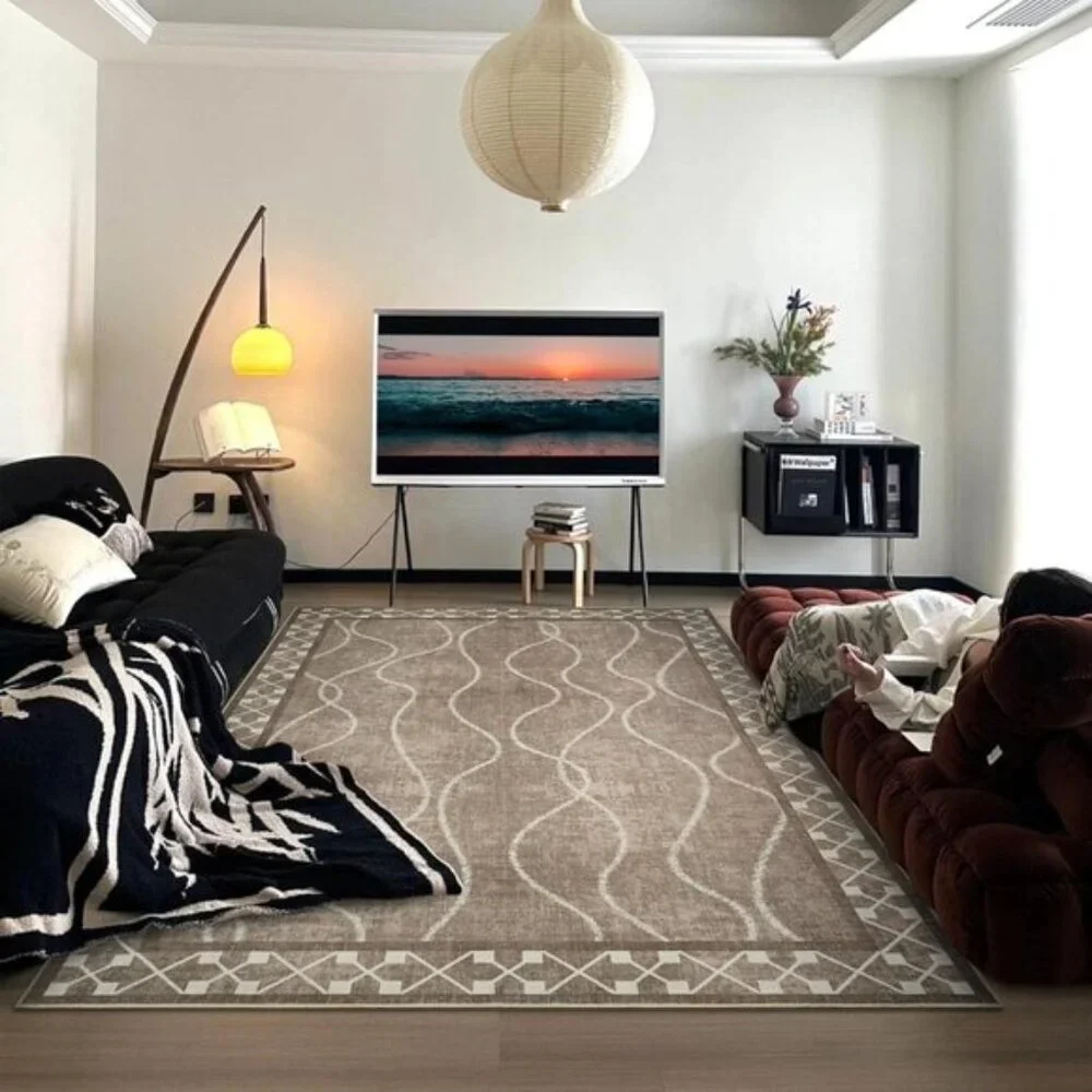 New 4x6 Washable Area Rug, Non-Slip Low Pile Carpet for Home & Room Decor